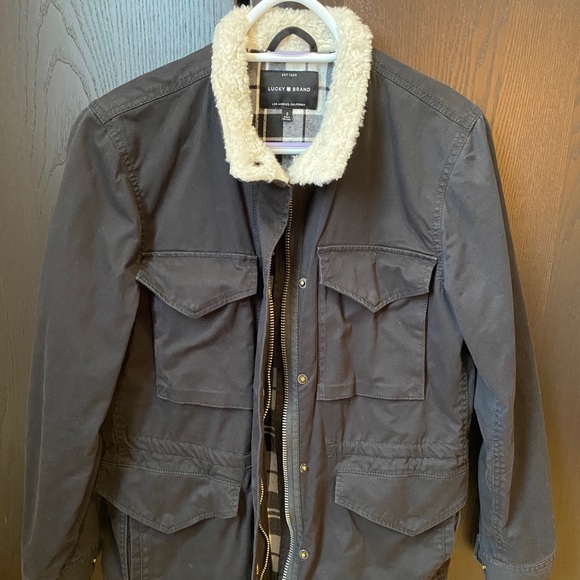 Lucky brand sherpa collar utility jacket - Picture 2 of 3